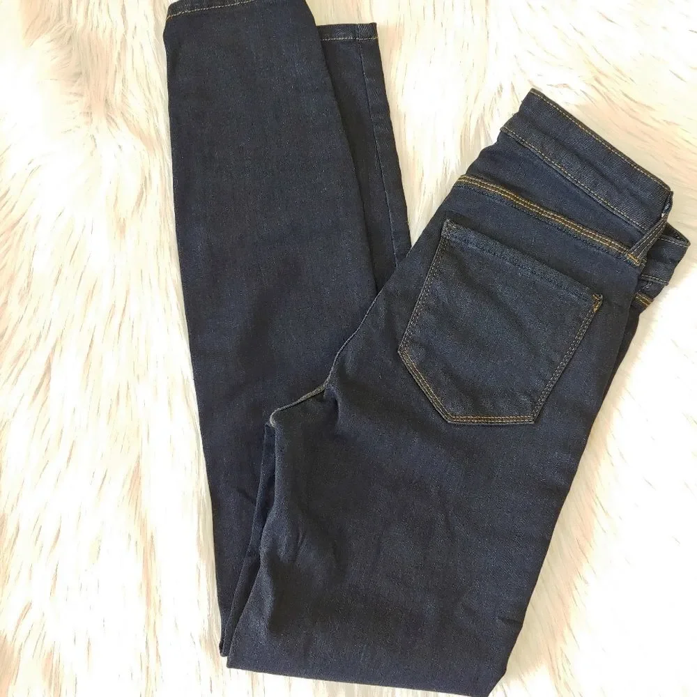 L'agence Margot high rise skinny jeans Midnight dark blue indigo size 24 - Picture 10 of 13